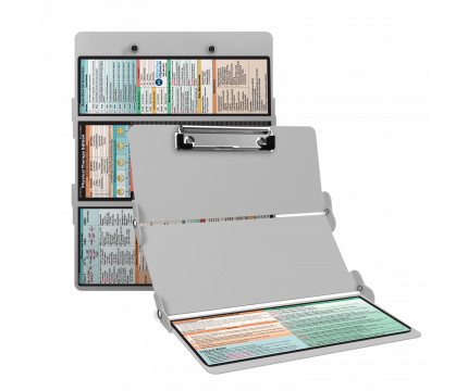 WhiteCoat Clipboard® Trifold - White Physical Therapy Edition